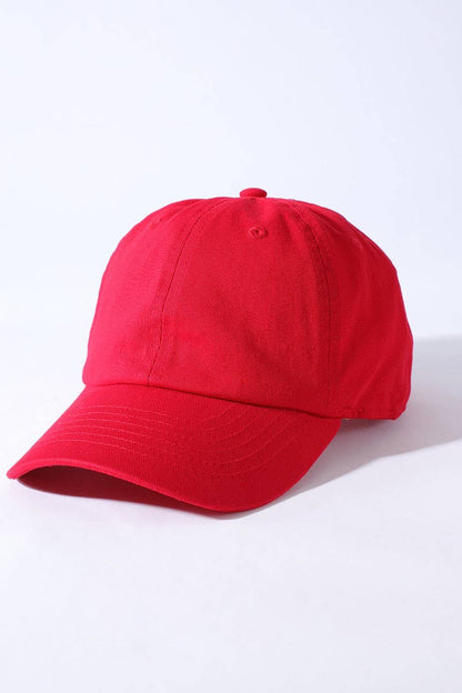 Kids Washed Low Profile Cotton Baseball Cap