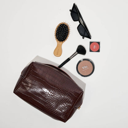 Croc Chic Cosmetic & Travel Organizer Pouch