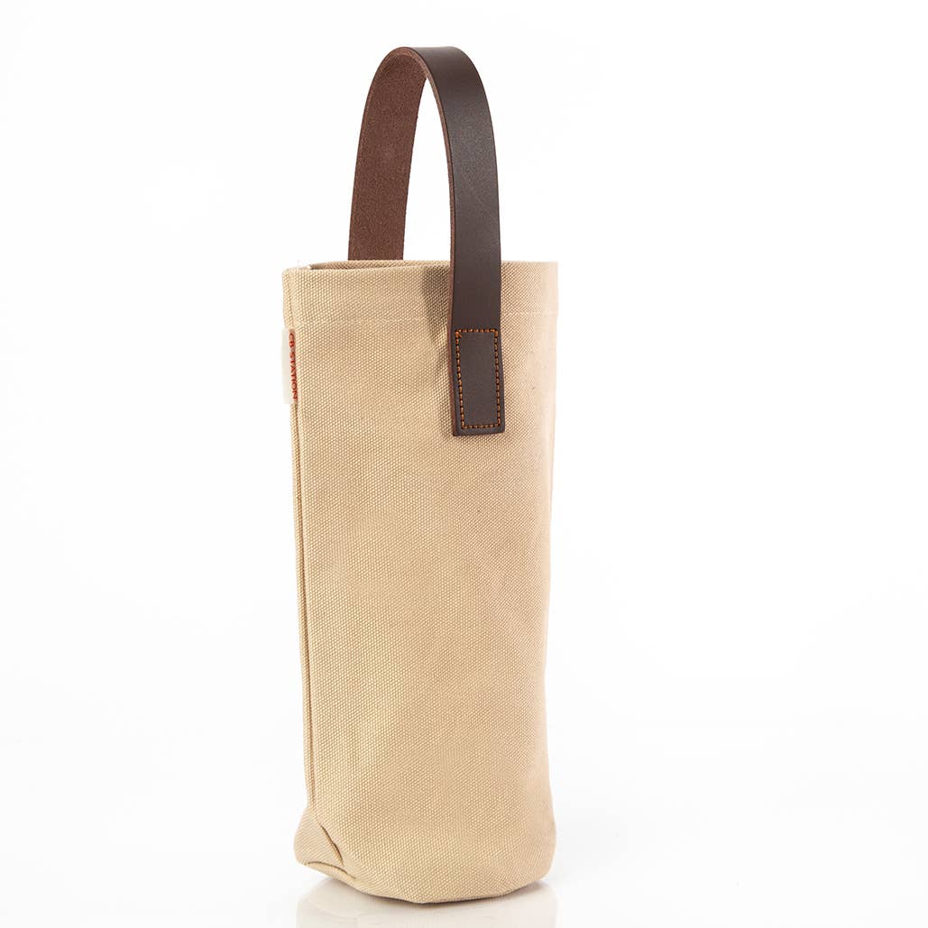 Leather-Grip Wine Carrier