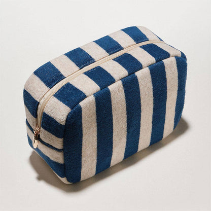 Striped Pattern Cosmetic Pouch Bag