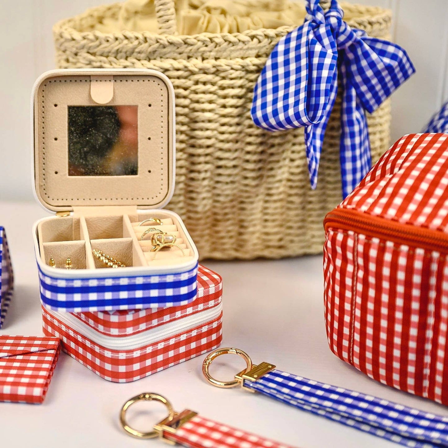 Gingham Glam Makeup & Toiletry Bag