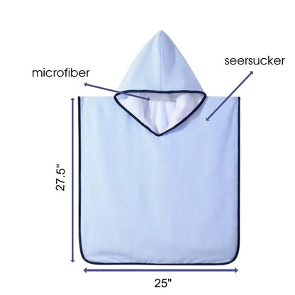 Seersucker Hooded Beach Towel