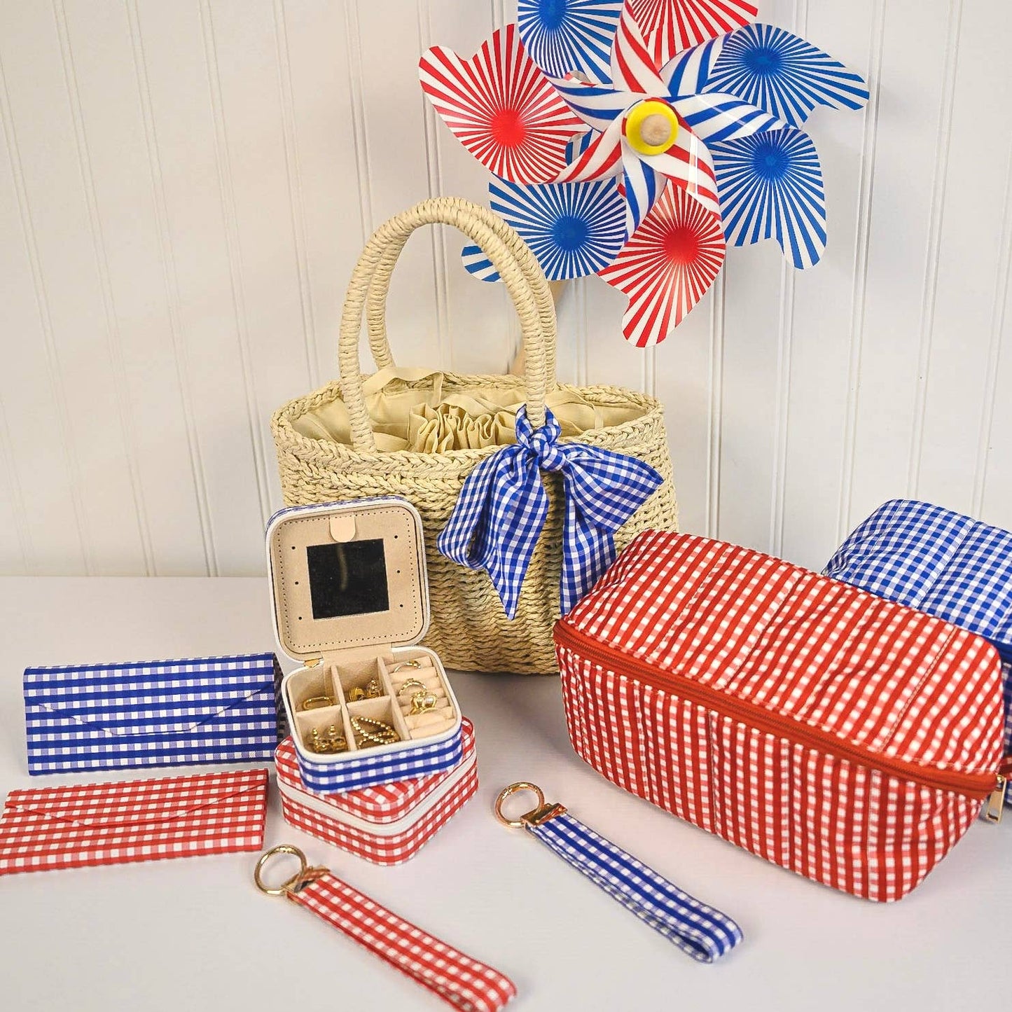 Gingham Glam Makeup & Toiletry Bag