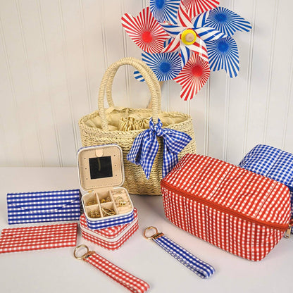 Gingham Glam Makeup & Toiletry Bag