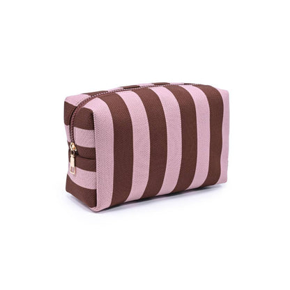 Essential Stripe Cosmetic & Travel Organizer Pouch