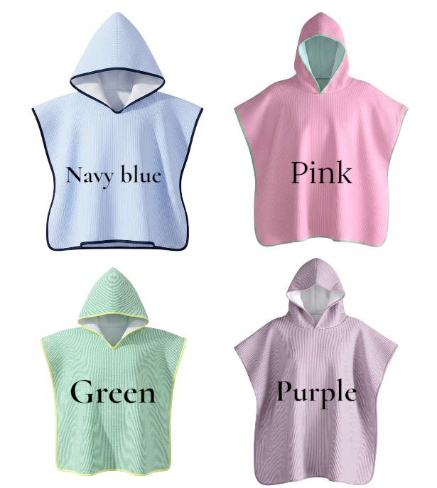 Seersucker Hooded Beach Towel