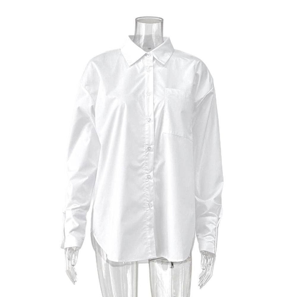 Oversized White Button Down Shirt