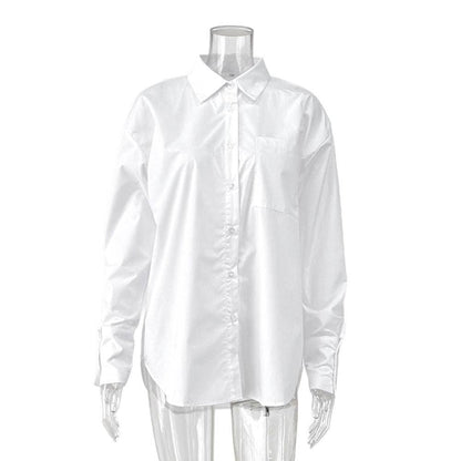 Oversized White Button Down Shirt