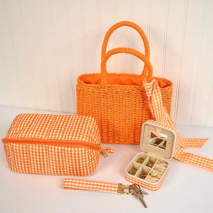 Gingham Glam Makeup & Toiletry Bag