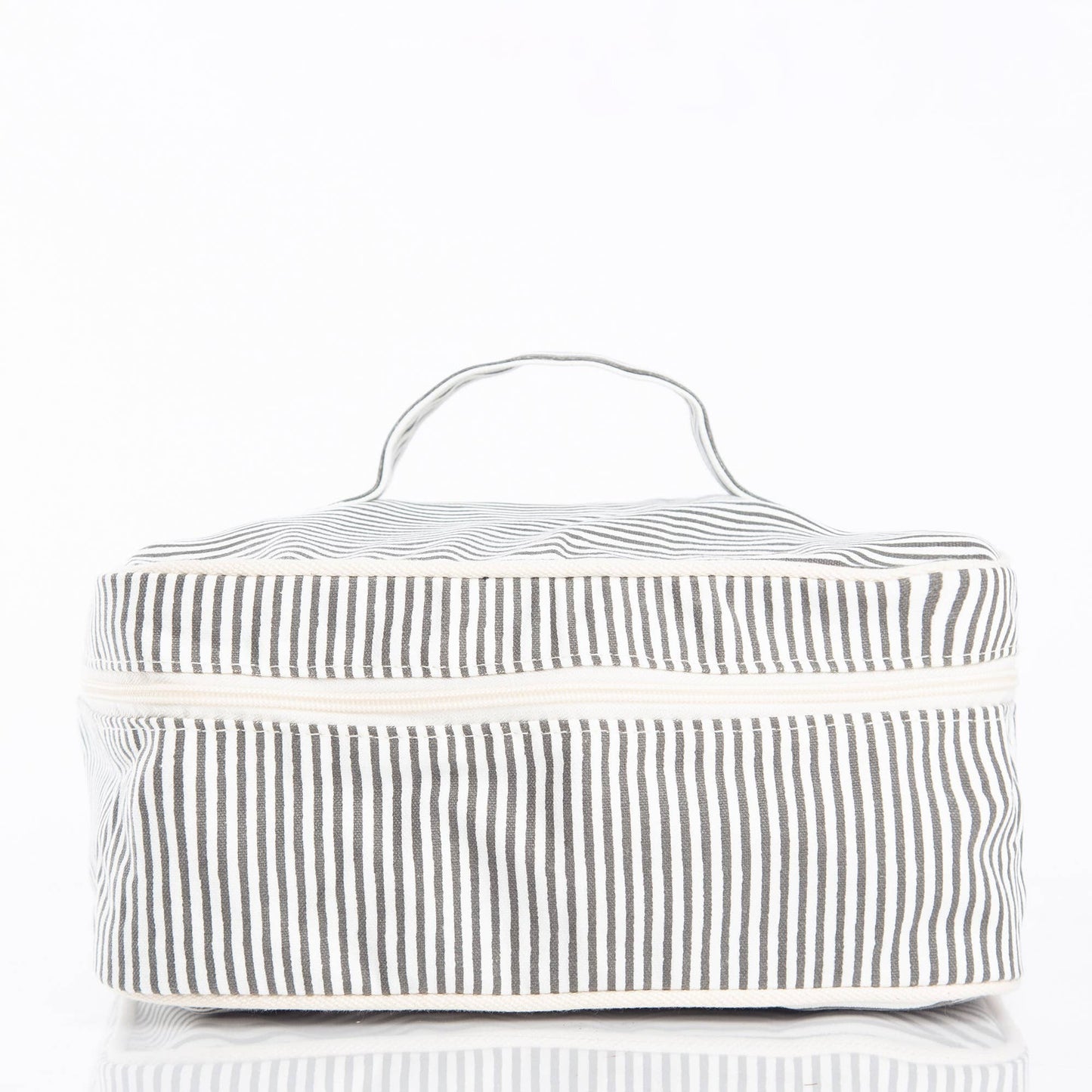 Stripes Train Case Pouch