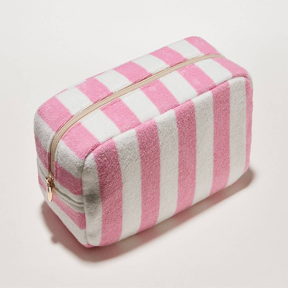 Striped Pattern Cosmetic Pouch Bag
