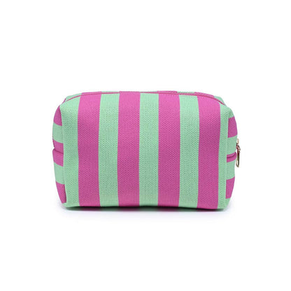 Essential Stripe Cosmetic & Travel Organizer Pouch