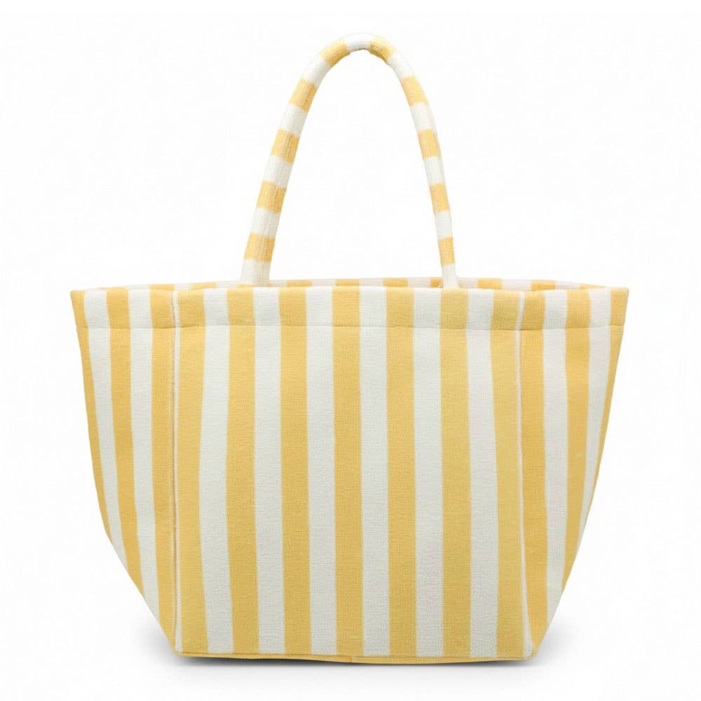 Striped Terry Tote Bag