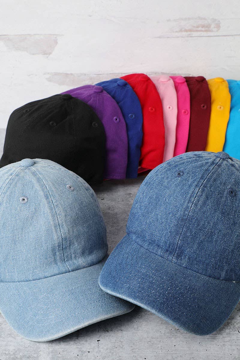 Kids Washed Low Profile Cotton Baseball Cap