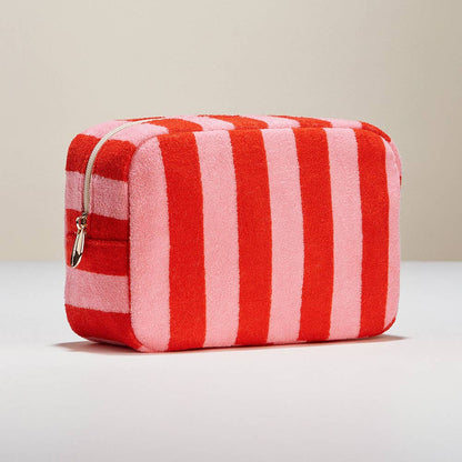 Striped Pattern Cosmetic Pouch Bag