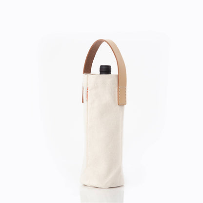 Leather-Grip Wine Carrier
