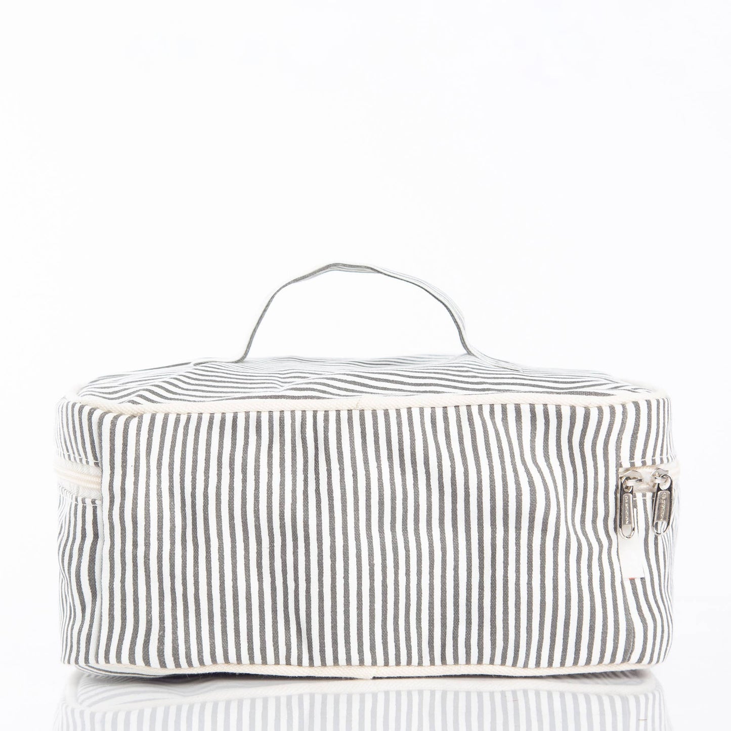 Stripes Train Case Pouch