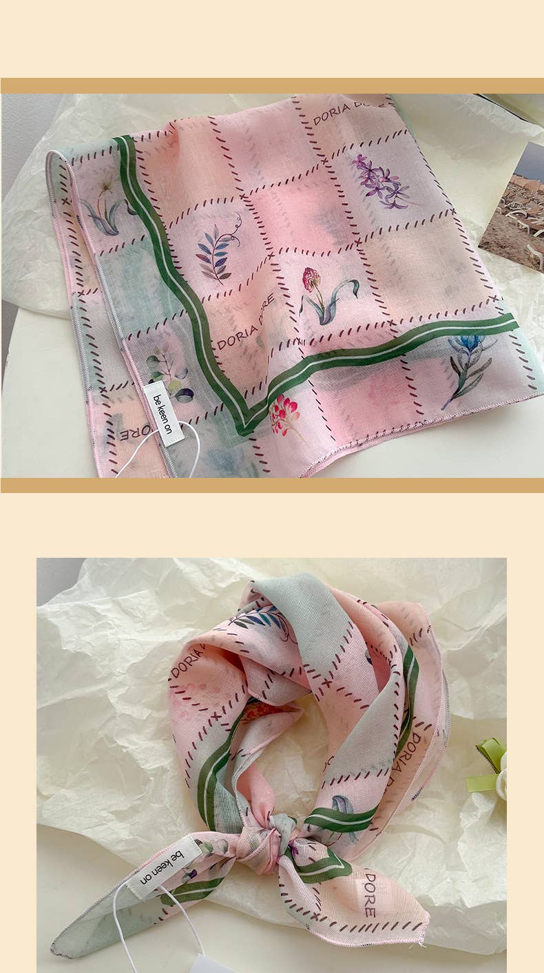 Floral Bandana Square