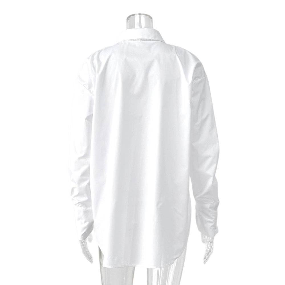 Oversized White Button Down Shirt