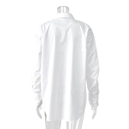Oversized White Button Down Shirt
