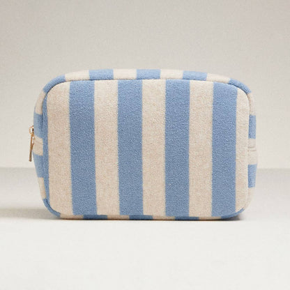 Striped Pattern Cosmetic Pouch Bag