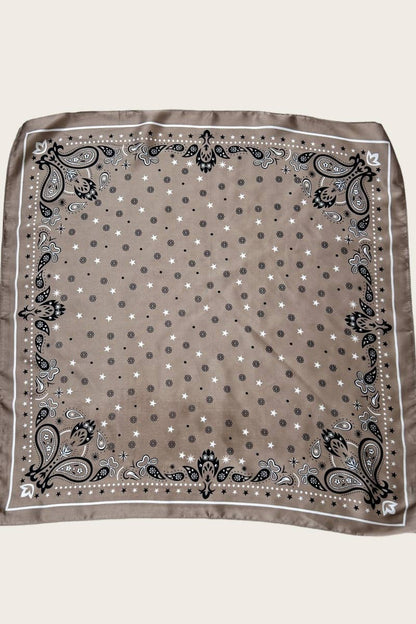 Celestial Floral & Paisley Print Bandana