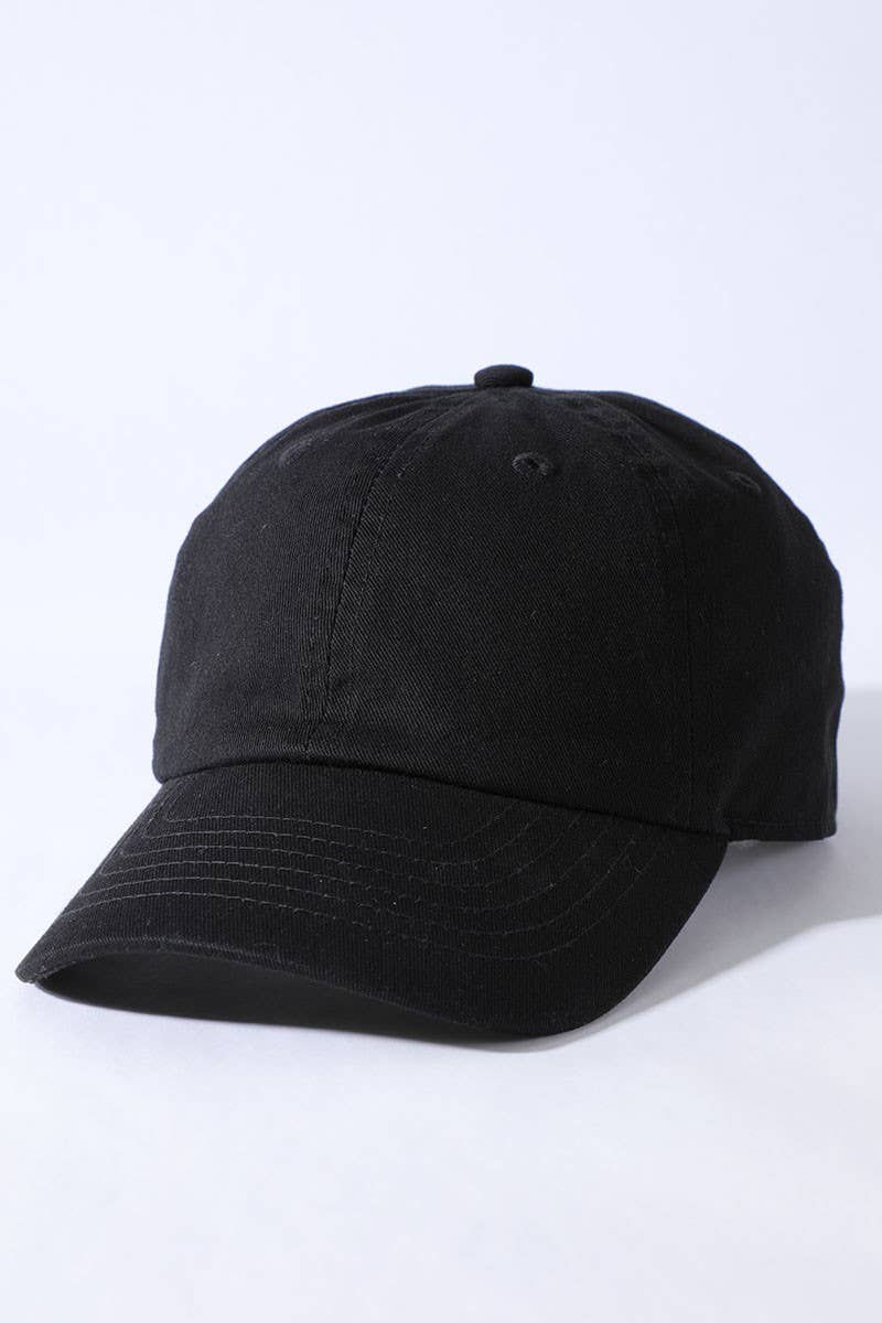 Kids Washed Low Profile Cotton Baseball Cap