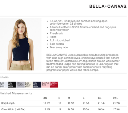 Bella + Canvas Ladies' Micro Ribbed Racerback Tank 1019