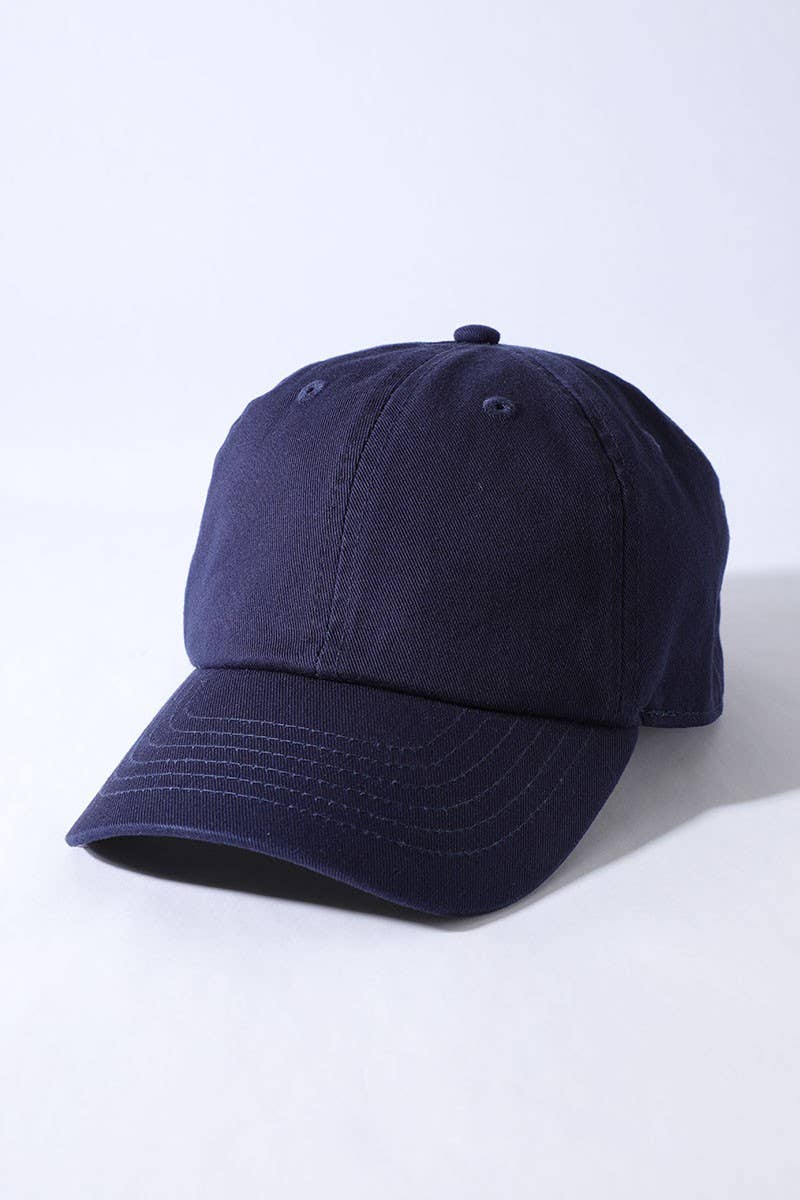 Kids Washed Low Profile Cotton Baseball Cap