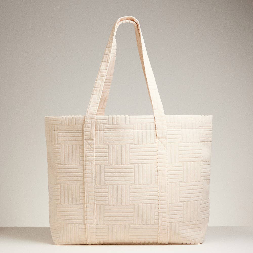 Grid Pattern Everyday Tote Bag
