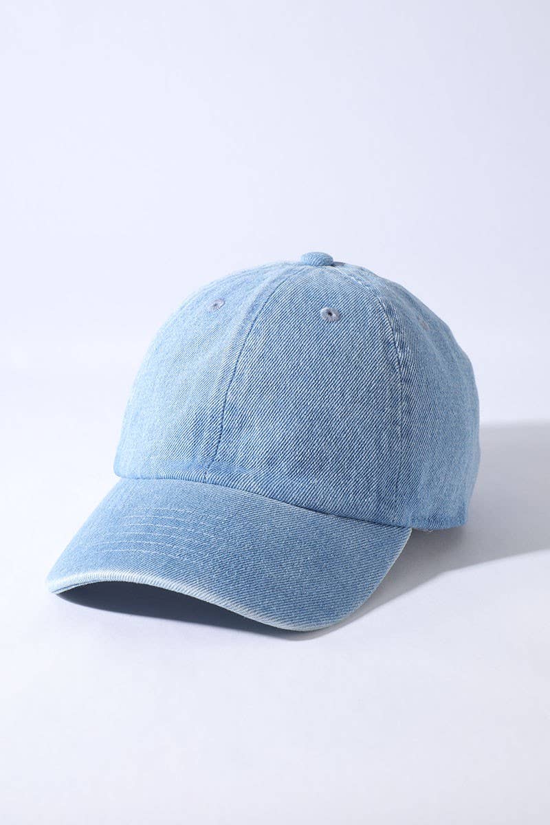 Kids Washed Low Profile Cotton Baseball Cap