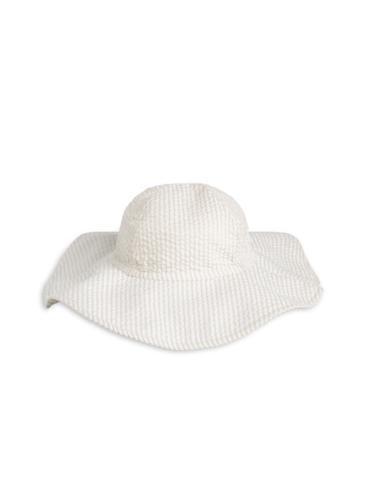 Organic Seersucker Sun Hat