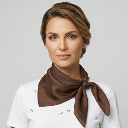 Classic Solid Silky Square Scarf
