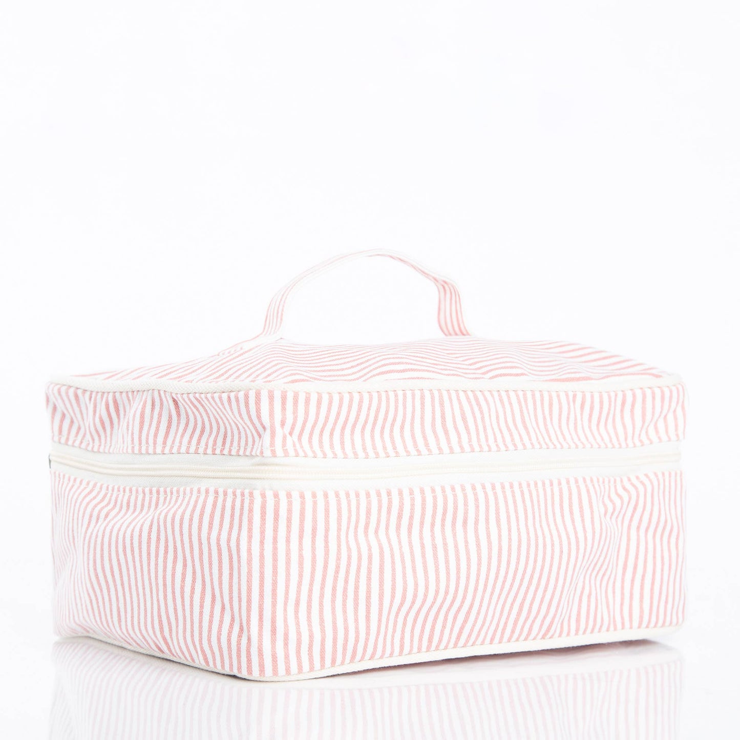 Stripes Train Case Pouch