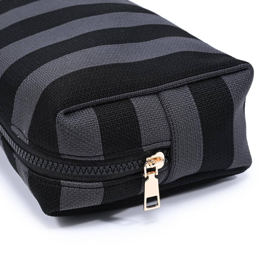 Essential Stripe Cosmetic & Travel Organizer Pouch