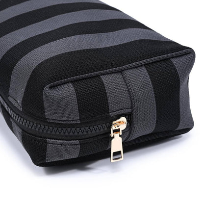 Essential Stripe Cosmetic & Travel Organizer Pouch