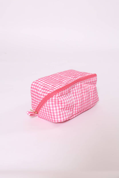 Gingham Glam Makeup & Toiletry Bag