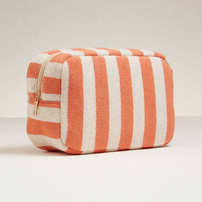 Striped Pattern Cosmetic Pouch Bag