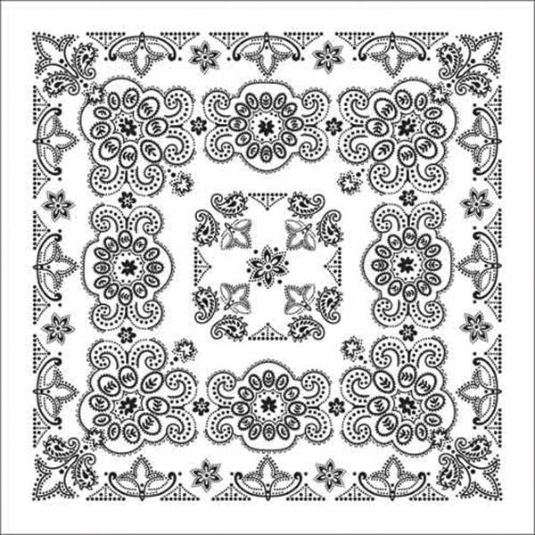 Oversize White Bandana