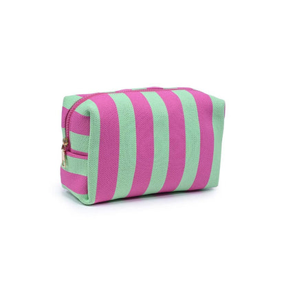 Essential Stripe Cosmetic & Travel Organizer Pouch