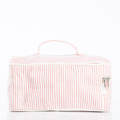Stripes Train Case Pouch