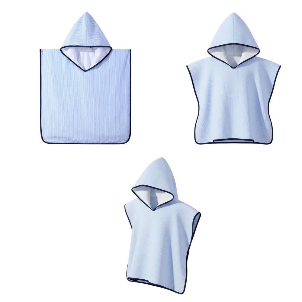 Seersucker Hooded Beach Towel