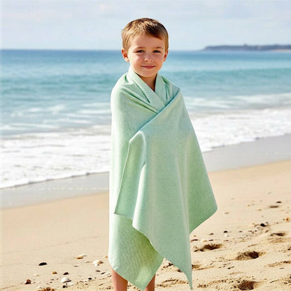 Seersucker beach towel for kids