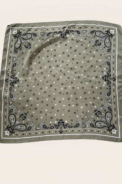Celestial Floral & Paisley Print Bandana