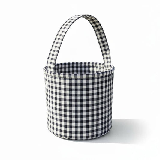Gingham Easter Halloween Basket For Boys and Girls