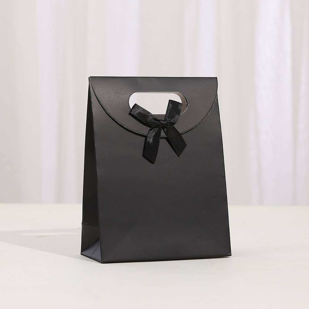 3 Colors Self Seal Flip Top Kraft Paper Bag w/ Ribbon Bow