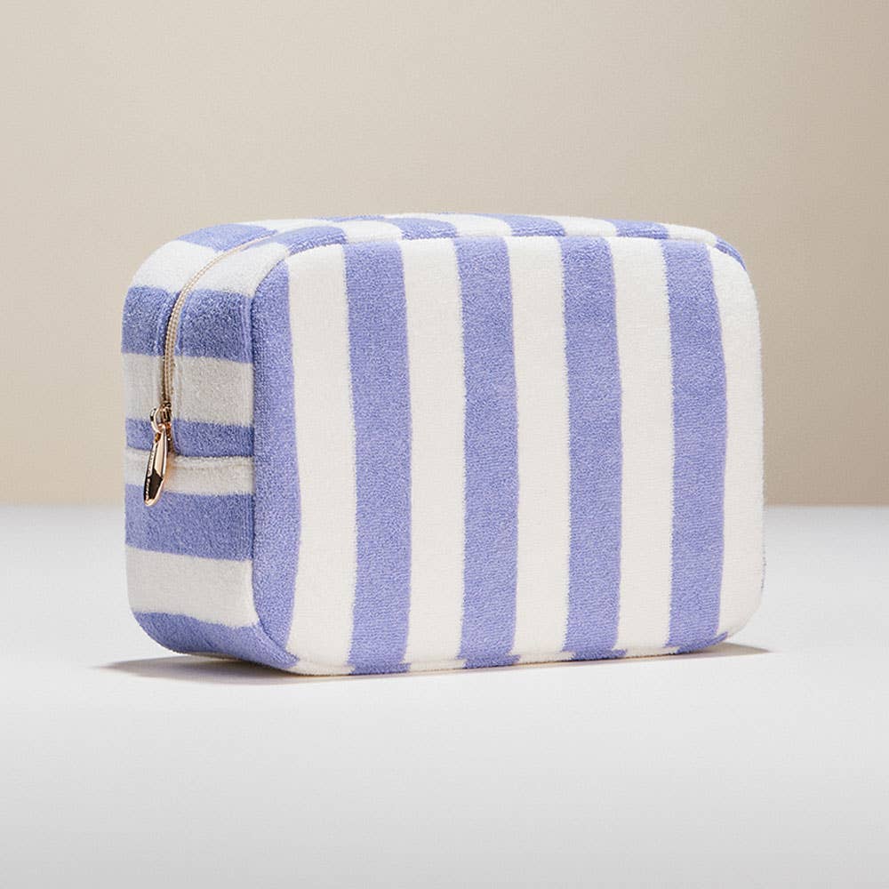 Striped Pattern Cosmetic Pouch Bag