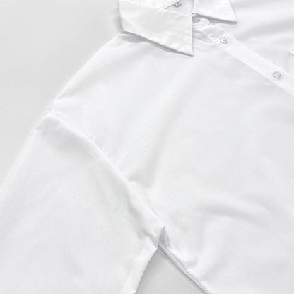 Oversized White Button Down Shirt