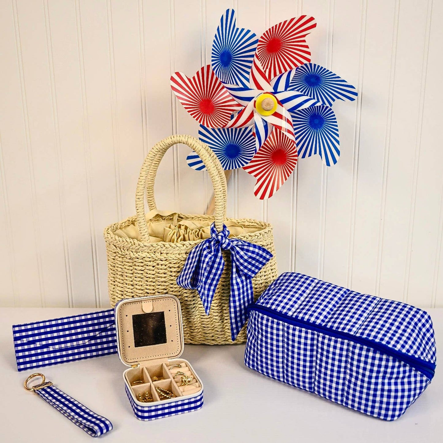 Gingham Glam Makeup & Toiletry Bag