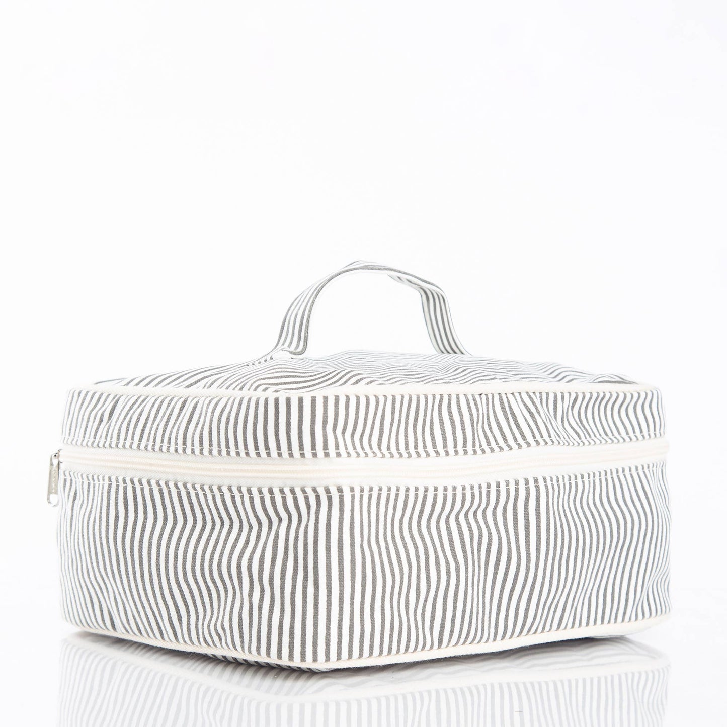 Stripes Train Case Pouch